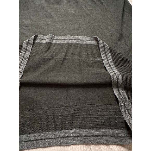 Armani Collezioni Sweater Mens Small S dark green Pullover Knit Lightweight wool - Picture 15 of 16